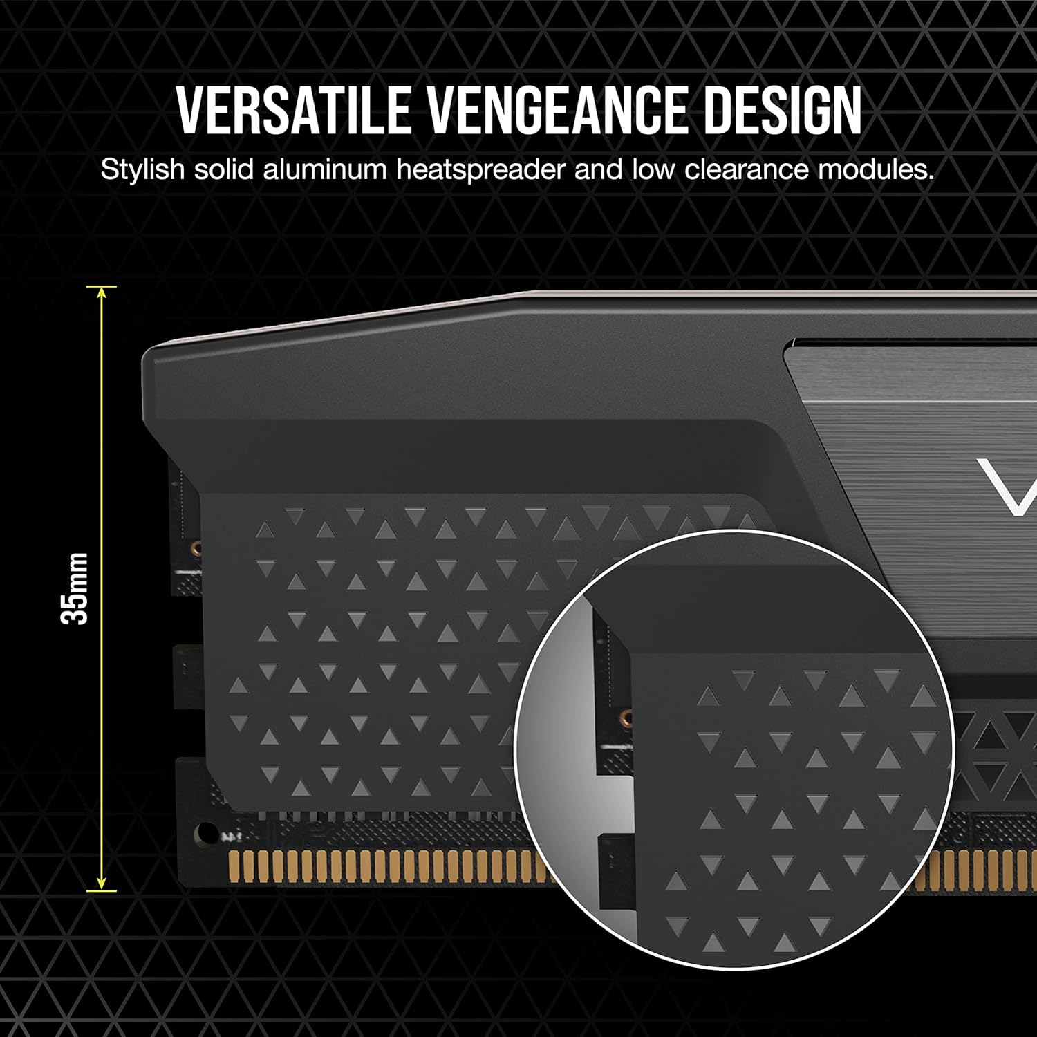 CORSAIR VENGEANCE 32GB RAM (1X32GB) DDR5 DRAM 5200MHZ BLACK CMK32GX5M1B5200C40