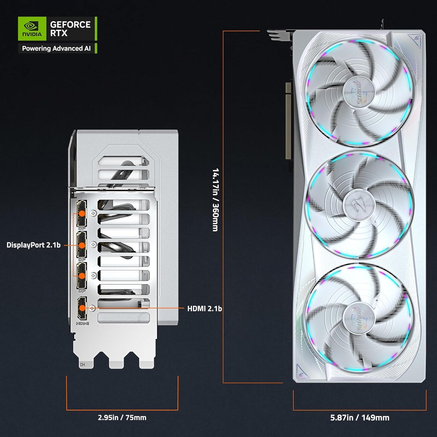 GIGABYTE AORUS RTX 5080 MASTER 16GB GDDR7 GRAPHICS CARD