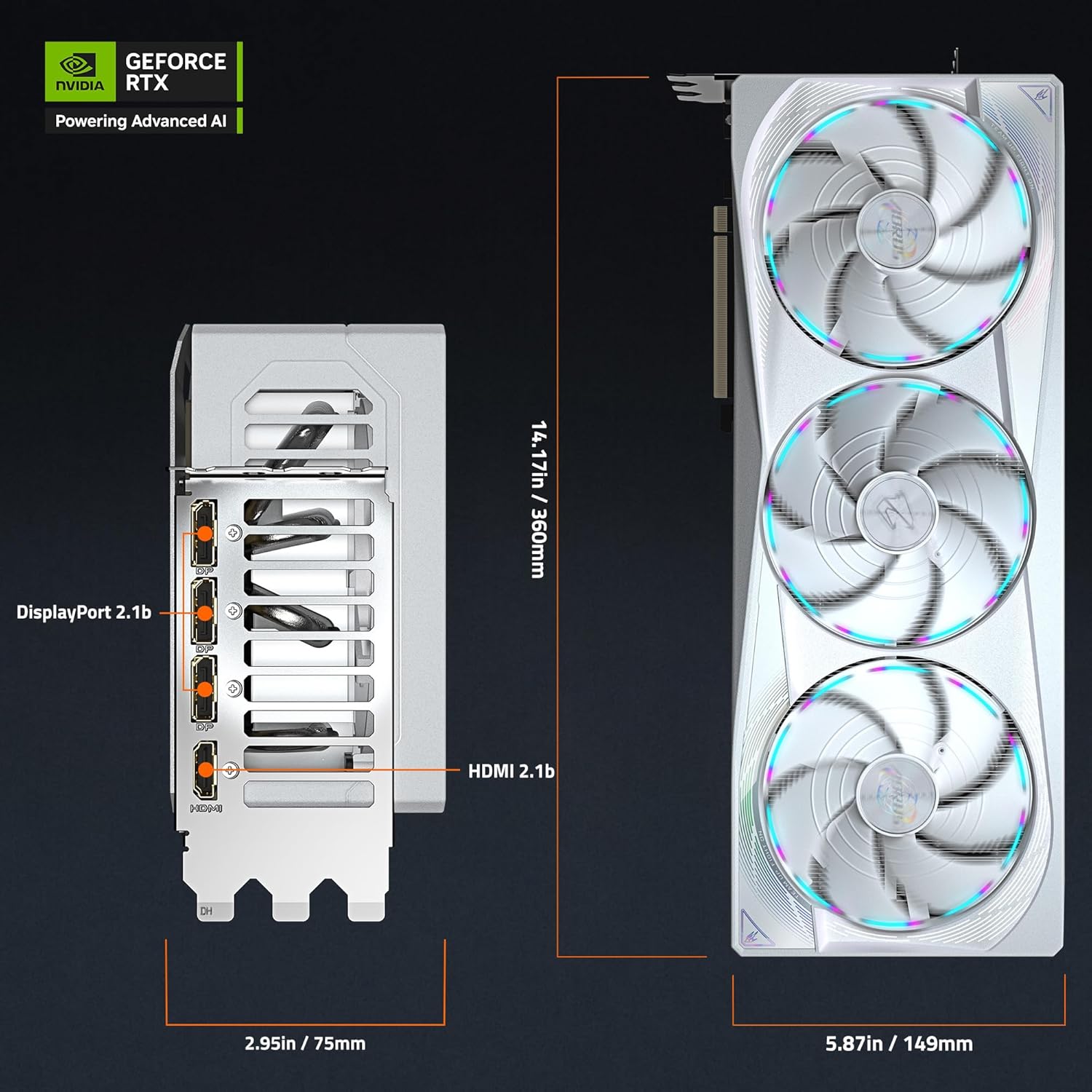 GIGABYTE AORUS RTX 5080 MASTER 16GB GDDR7 GRAPHICS CARD