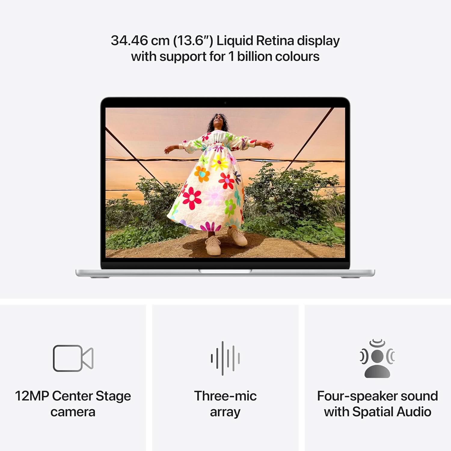 Apple 13-inch MacBook Air M5 chip with 10 core CPU and 10 core GPU, 24GB, 1TB SSD - Silver
