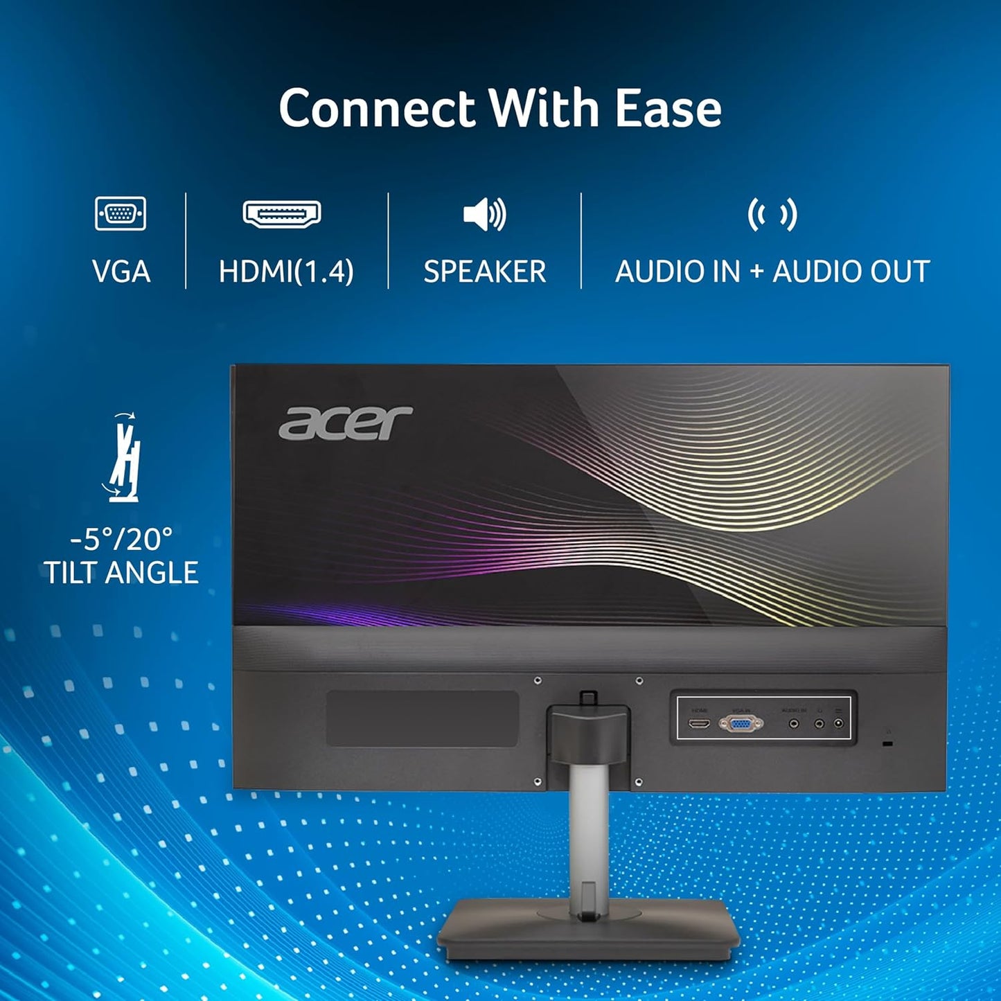 ACER RS272 27 INCH FULL HD IPS ULTRA-THIN (6.9MM) BACKLIT LED MONITOR