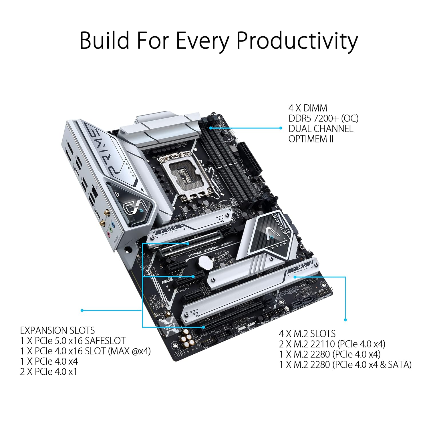 ASUS Z790-A PRIME CSM WIFI DDR5 INTEL LGA1700 MOTHERBOARD