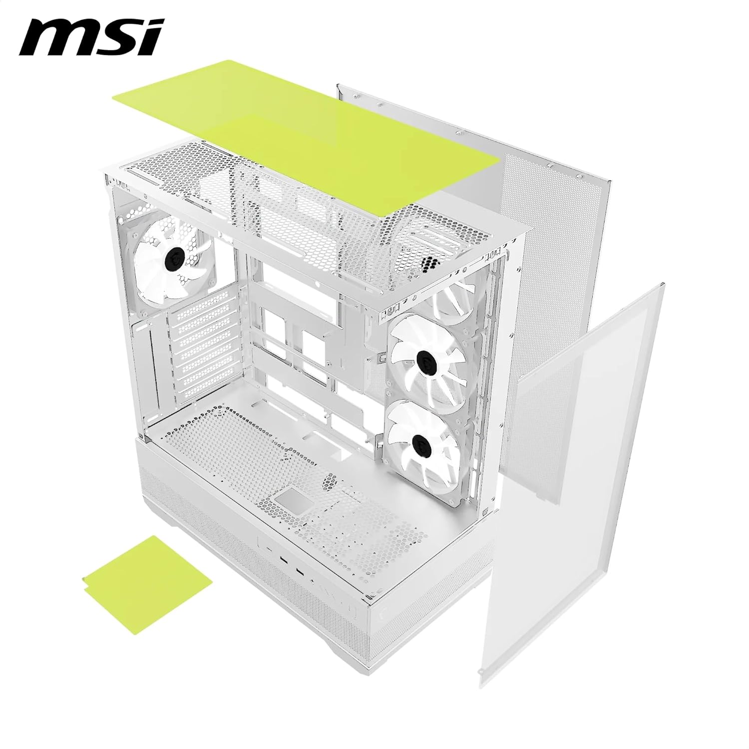 MSI MAG PANO 110R PZ MID-TOWER GAMING PC CASE - WHITE