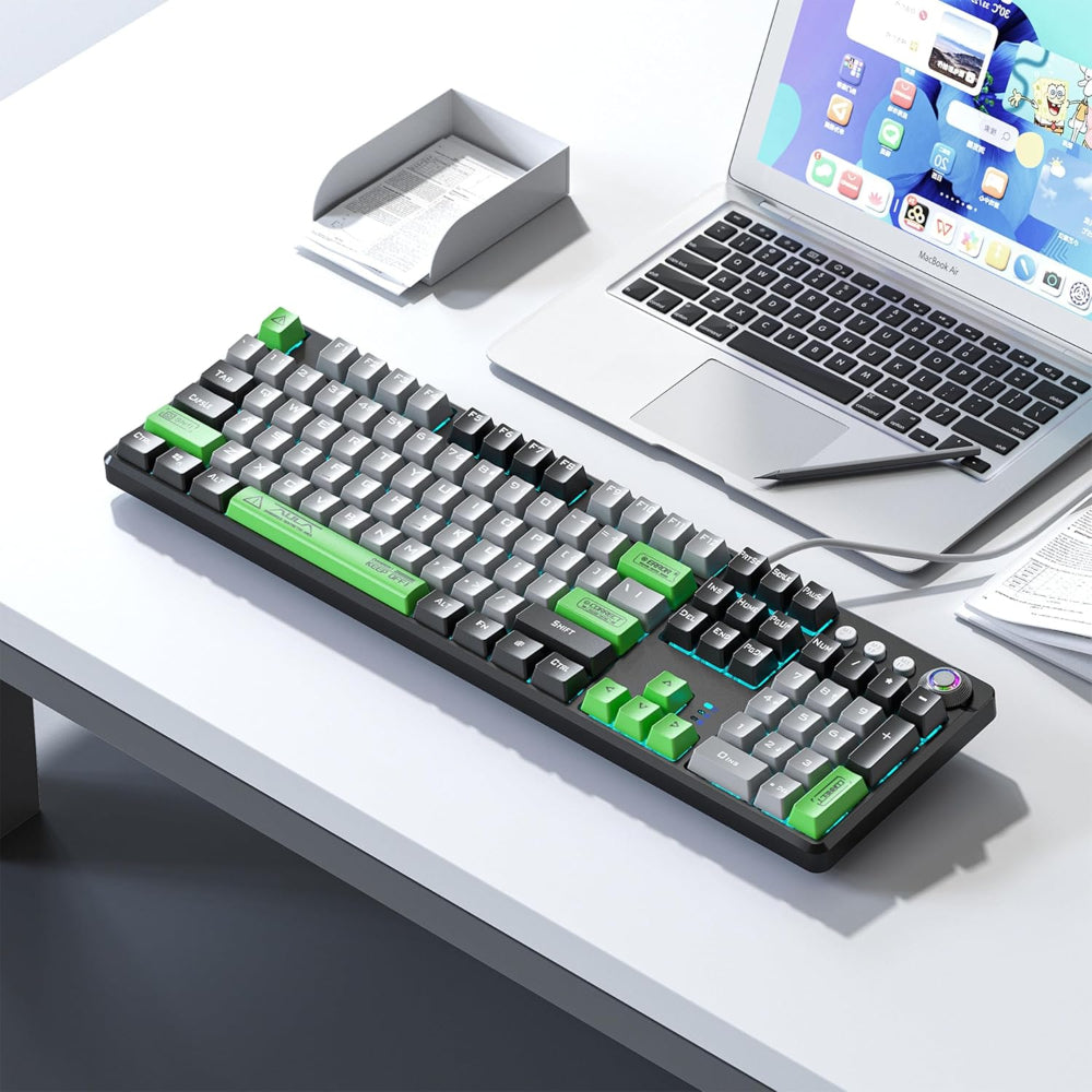 AULA F2088 Pro Full Size Mechanical Gaming Keyboard ( Black ) ( Blue Switch ) ( F2088Pro )