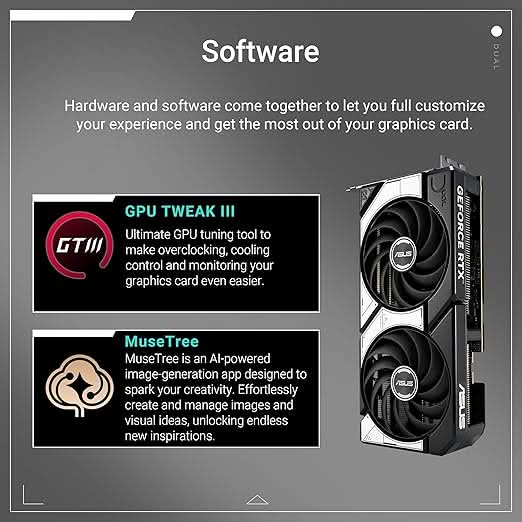 ASUS Dual GeForce RTX 5070 12GB GDDR7 Edition Gaming Graphics Card