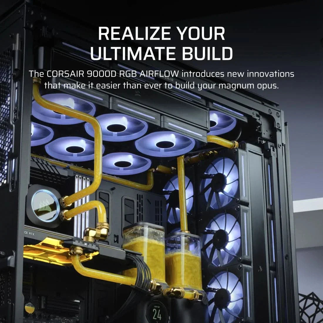 CORSAIR 9000D RGB AIRFLOW SUPER FULL TOWER ATX CABINET BLACK
