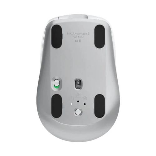 LOGITECH MX Anywhere 3 For Mac Wireless Ambidextrous Gaming Mouse (910-005995) (4000DPI/6 Macro Button) (Pale Grey)
