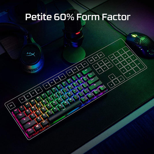 HYPERX Alloy Origins RGB 60% Mechanical Gaming Keyboard (Red Linear Switches)