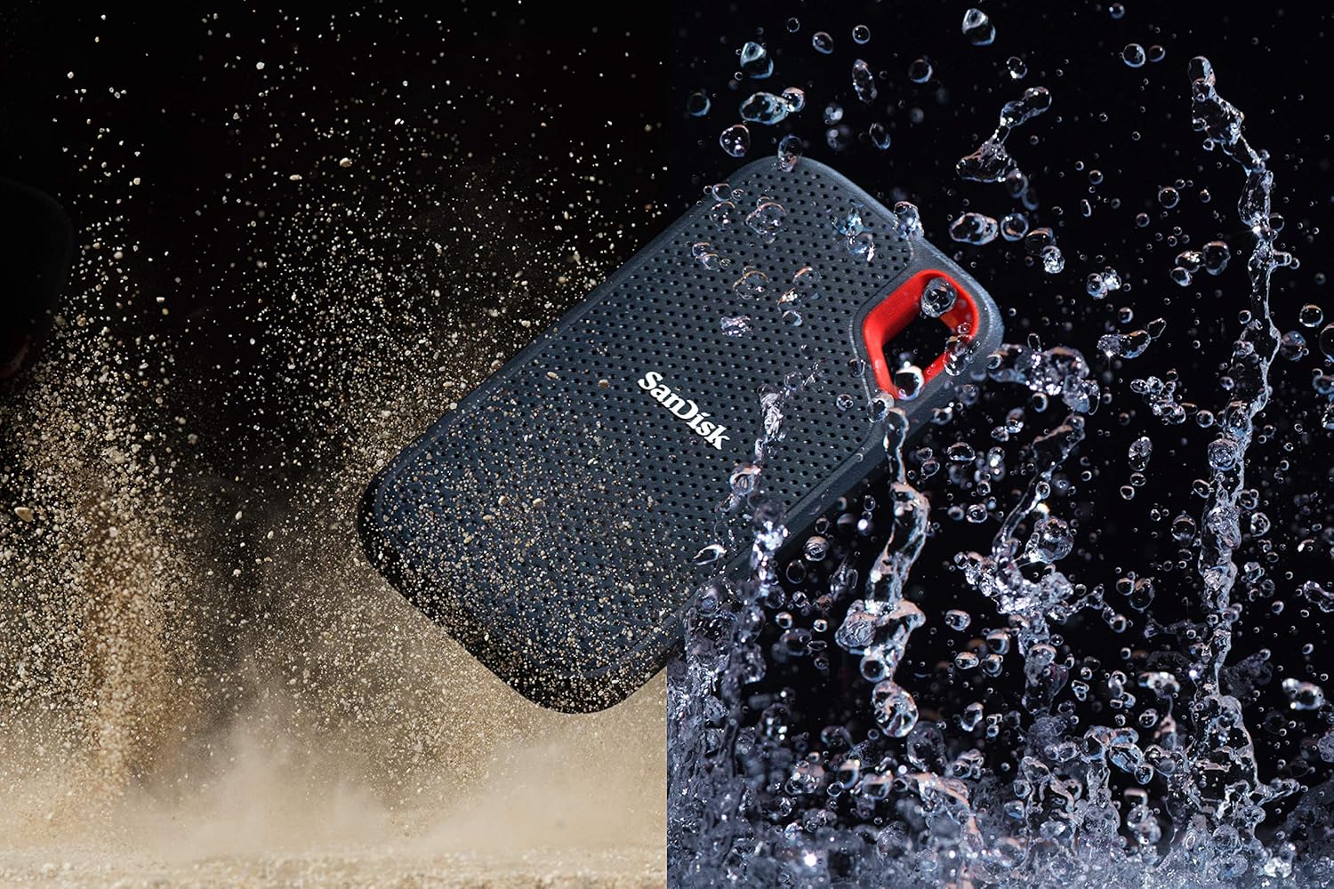 SANDISK 500GB SSD USB-C, USB 3.1, FOR PC & MAC & IP55 RATED