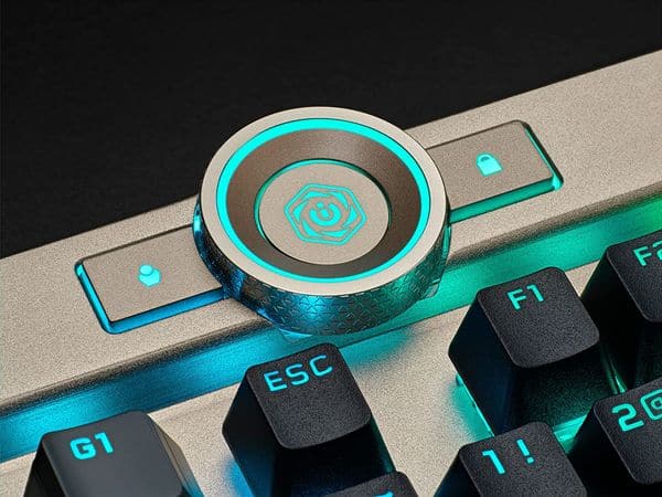 CORSAIR K100 Full Size Mechanical Wired Gaming Keyboard ( Midnight Gold ) ( CH-912A21A-NA )