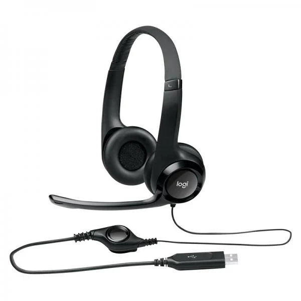 LOGITECH H390 Wired Stereo Gaming Headphone ( Black ) ( Pc / Mobile / Mac )