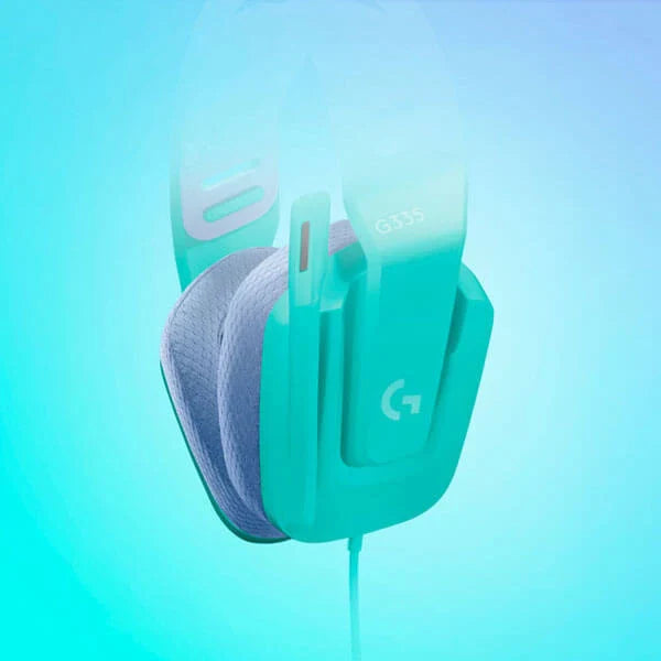 LOGITECH G335 Wired 3.5mm 7.1 Surround Gaming Headphone ( Mint ) ( PC / Xbox )