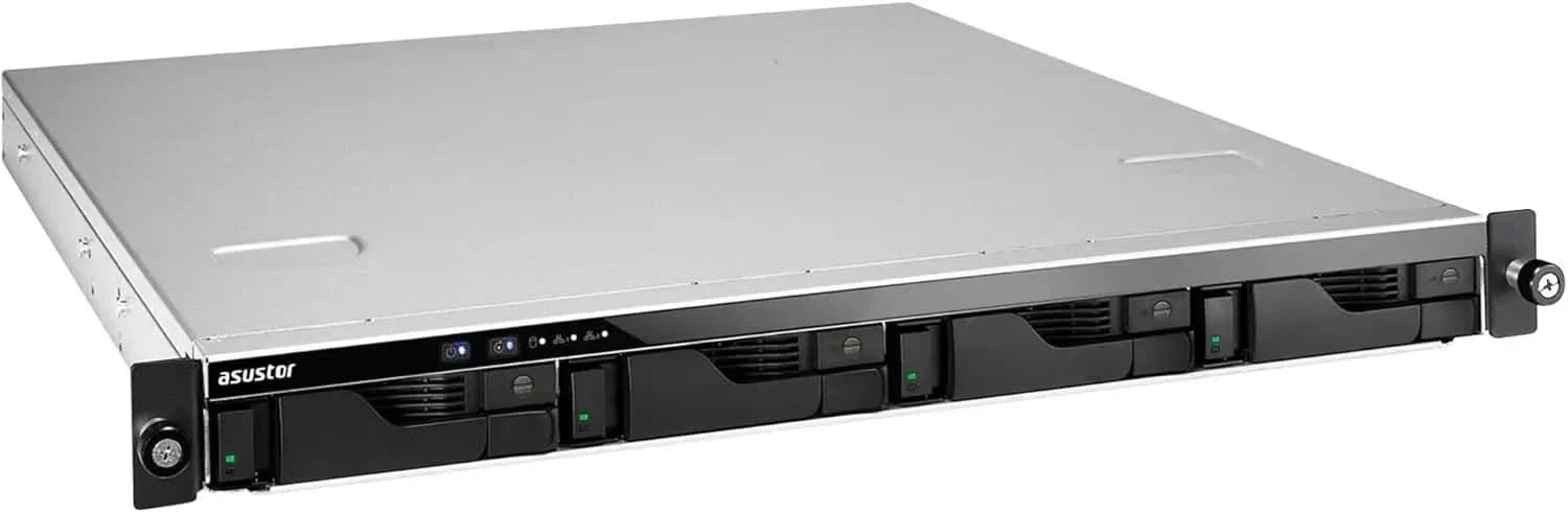 ASUSTOR AS6504RS 4-Bay NAS | 2.5GbE, 8GB DDR4, Energy-Efficient Rackmount Storage Server