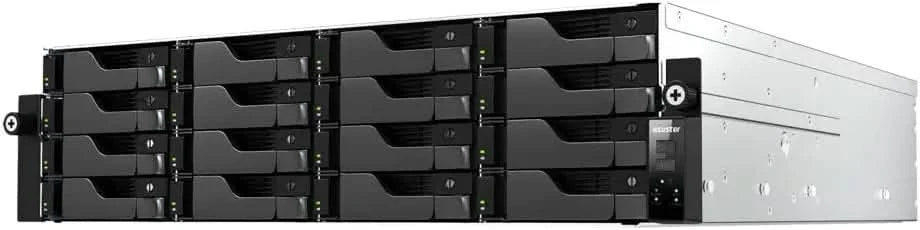 ASUSTOR AS7216RDX 16-Bay NAS | Dual 10GbE + GbE, 16GB DDR5 ECC, Energy-Efficient Rackmount Server