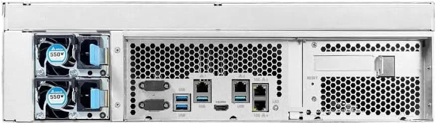 ASUSTOR AS7216RDX 16-Bay NAS | Dual 10GbE + GbE, 16GB DDR5 ECC, Energy-Efficient Rackmount Server
