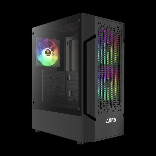 GAMDIAS Aura GC7 ATX Mid Tower ARGB Cabinet ( Black )