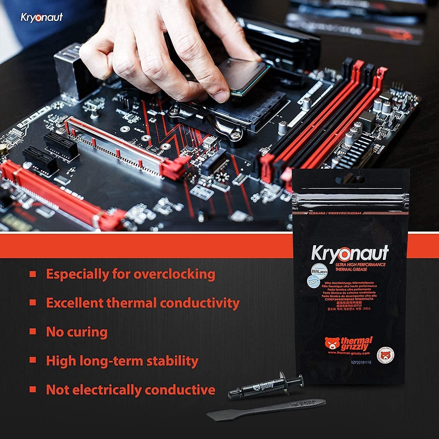 THERMAL GRIZZLY Kryonaut Thermal Grease Paste (1g)