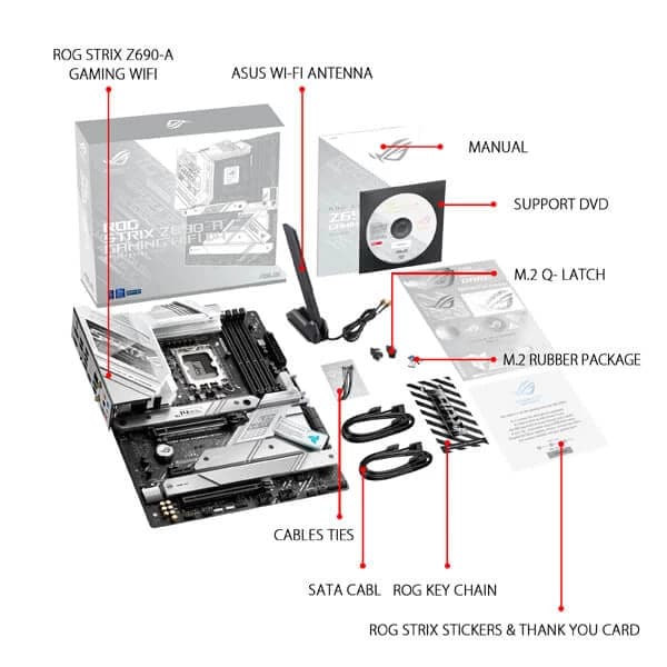 ASUS ROG Strix Z690-A Gaming Wifi DDR4 Intel Motherboard