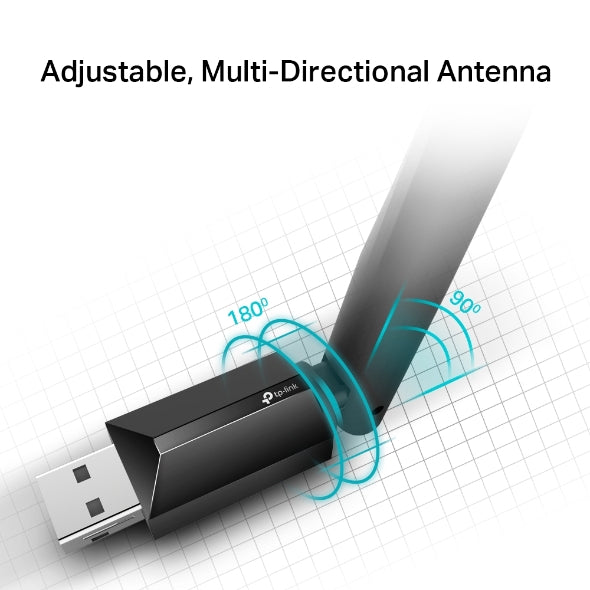 TPLink Archer T2U Plus AC600 High Gain Wireless Dual Band USB Adapter