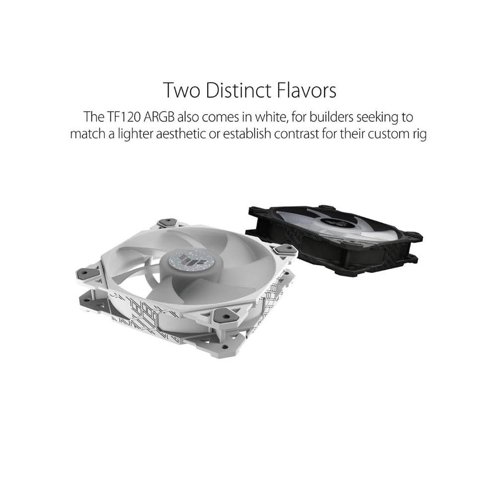 ASUS TUF Gaming TF120 120mm ARGB Cabinet Fans (Black) (Triple Pack)