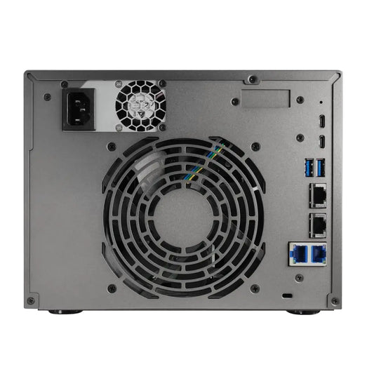 Asustor Lockerstor 6 Gen3 AS6806T 6 Bay NAS, AMD Ryzen Quad-Core 2.3 GHz, 16GB RAM ECC DDR5, 4 M.2 NVMe Slots, Dual 5GbE and Dual 10GbE Port, USB4 Type-C, Network Attached Storage