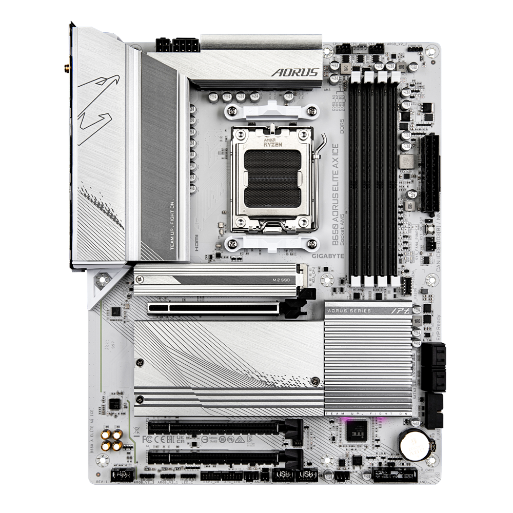 GIGABYTE B650 Aorus Elite AX ICE DDR5 AMD Motherboard ( White )