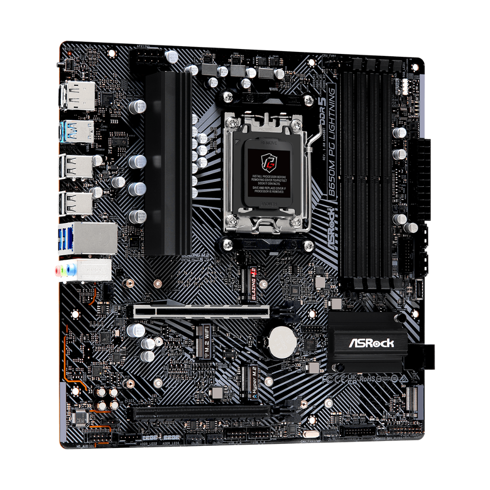 ASROCK B650M PG Lightning DDR5 AMD Motherboard