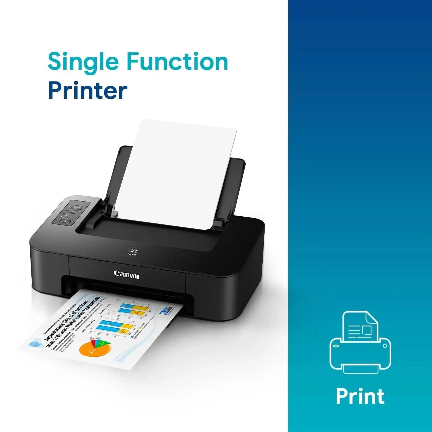 Canon Pixma TS207 Single Function Inkjet Printer (Black)