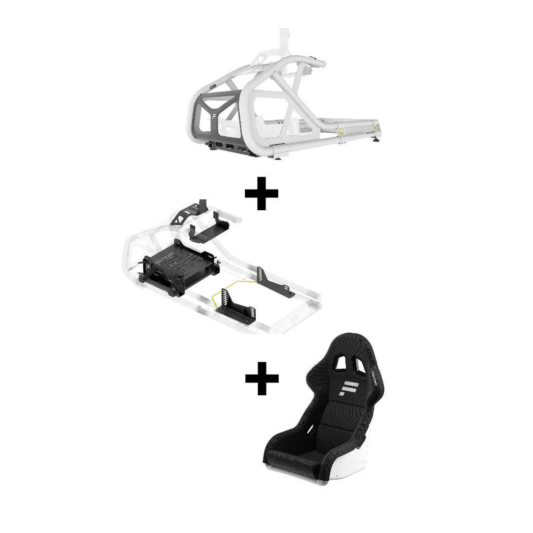 ClubSport GT Cockpit Full Set Bundle (Cockpit Box1, Box2 and Seat only) -White