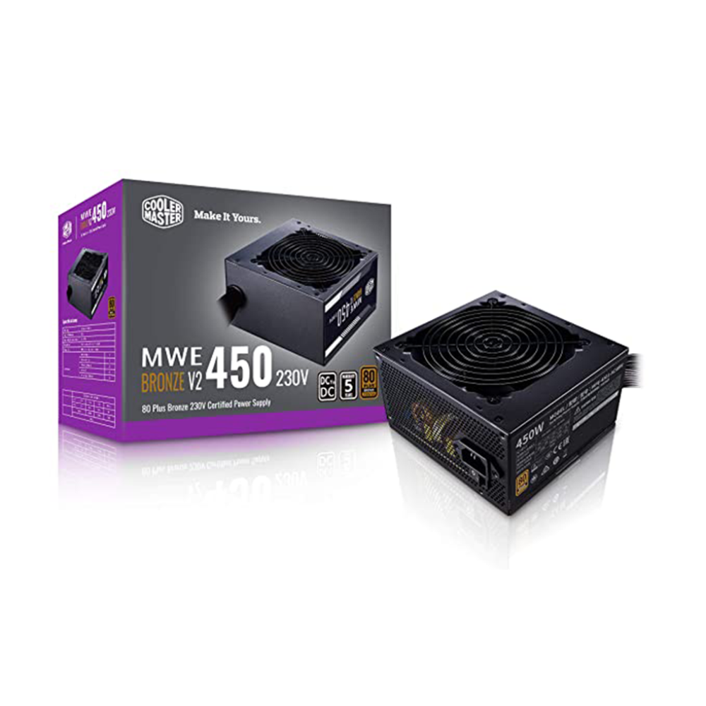COOLER MASTER MWE 450 V2 80 Plus Bronze Non Modular ATX 2.0 Power Supply