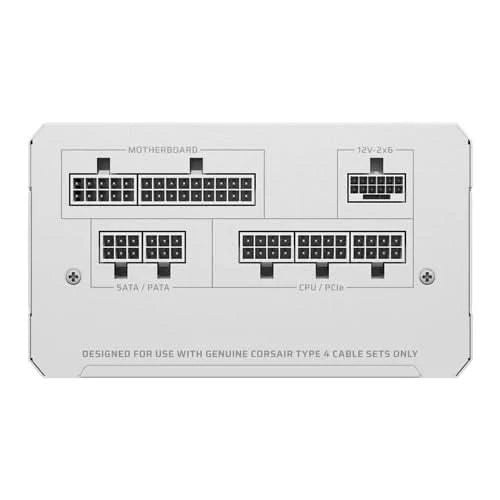 Corsair PSU. RMe Series RM850e - Fully Modular Low-Noise ATX Power Supply - White - CP-9020293-IN