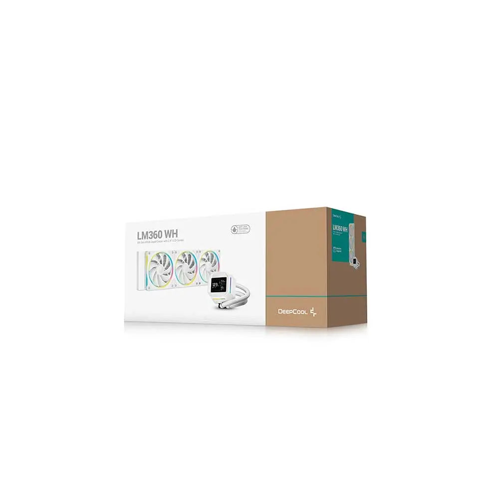 DEEPCOOL LM360 360mm ARGB CPU Liquid Cooler ( White )