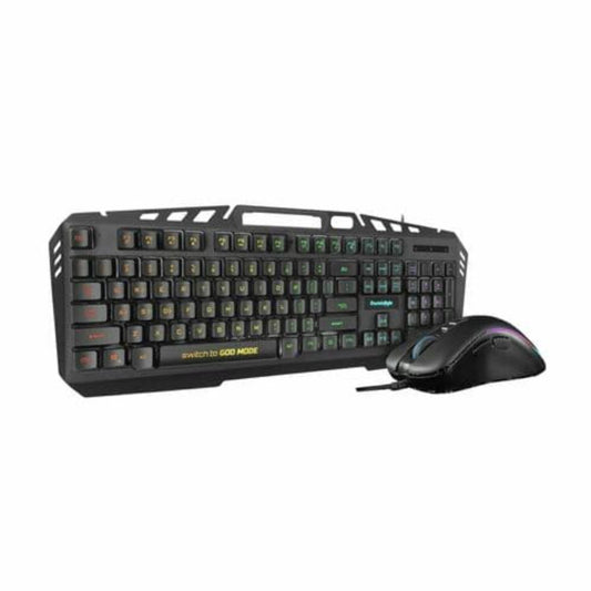 COSMIC BYTE Dragon Fly Full Size Membrane Wired Gaming Keyboard & Mouse Combo ( Black )