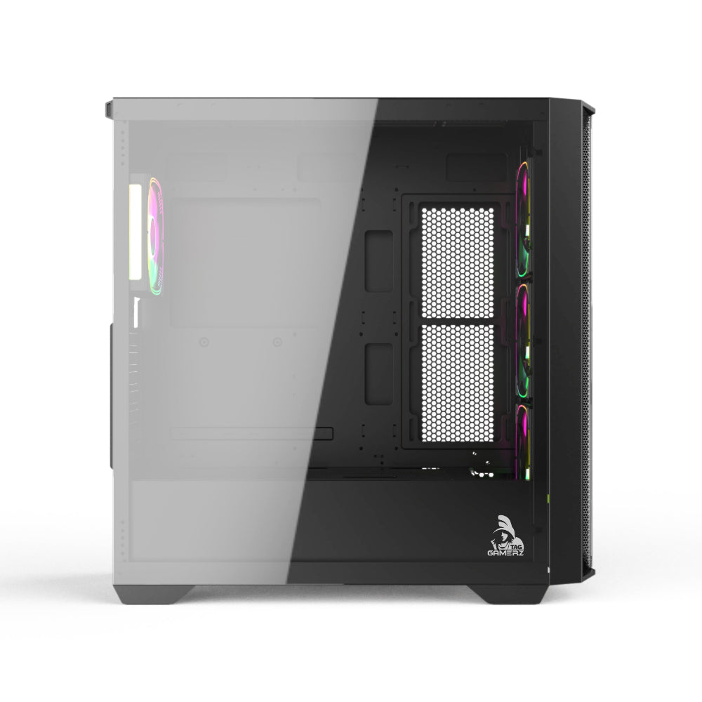 TAG Gamerz Andromeda RGB MATX Mid Tower Cabinet (Black)