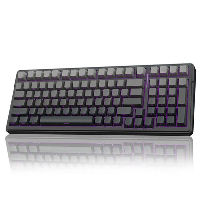 AULA F99 Pro 99 Keys Wired, 2.4G, Bluetooth Three Model Customized RGB Mechanical Gradient Grey Side Carving Keyboard