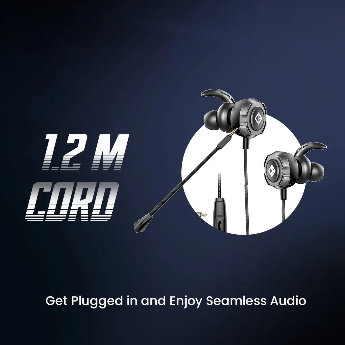 COSMIC BYTE CB-EP-07 (BLACK) GAMING HEADPHONE