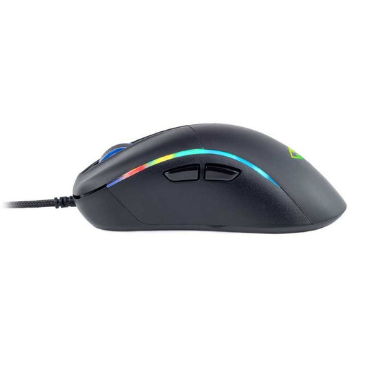 COSMIC BYTE Equinox Alpha Wired Ergonomic Gaming Mouse (5000DPI/7 Macro Buttons) (Black)