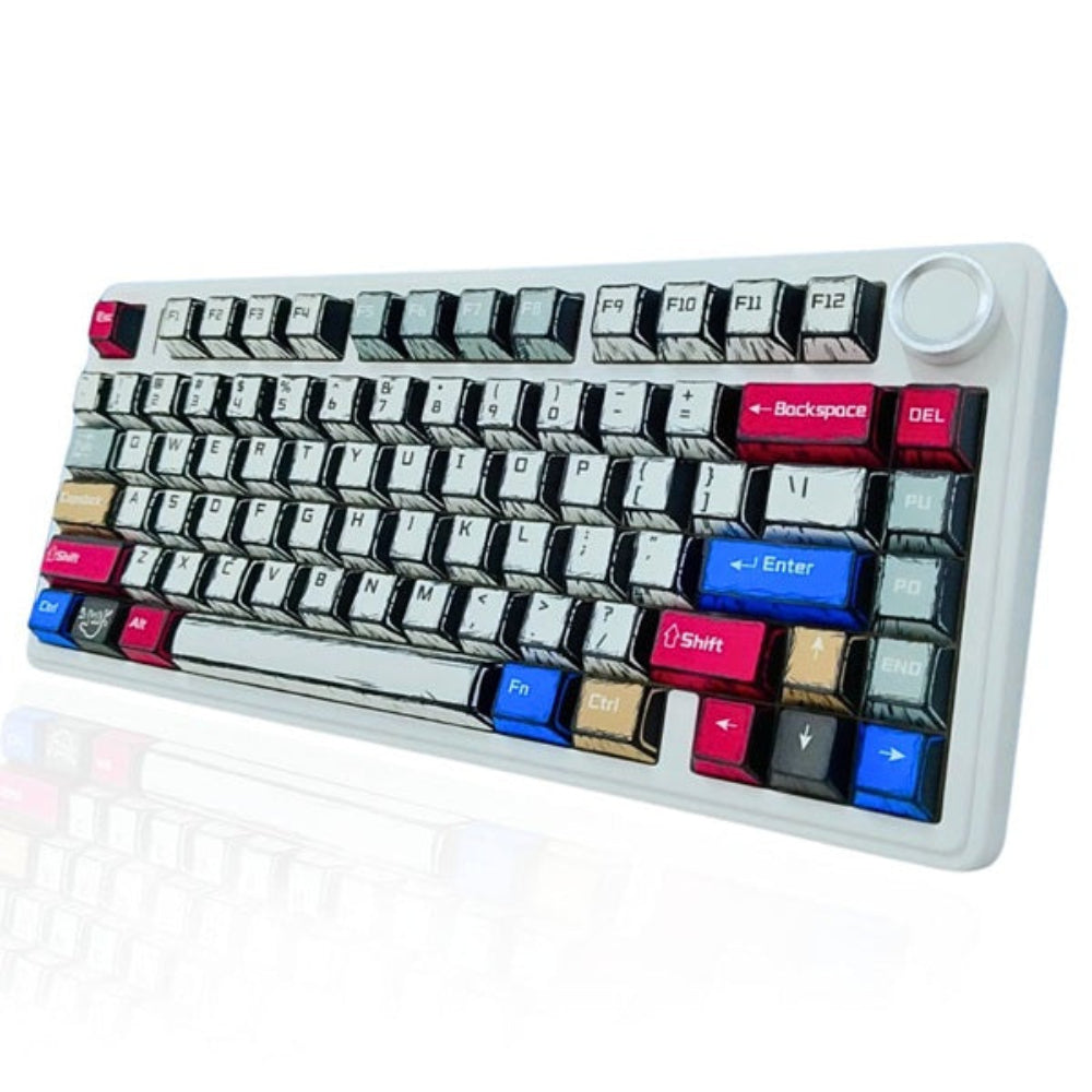 AULA F75 75% Wireless Cosmic Mechanical Gaming Keyboard ( White ) ( Reaper Switch ) ( F75CKR )