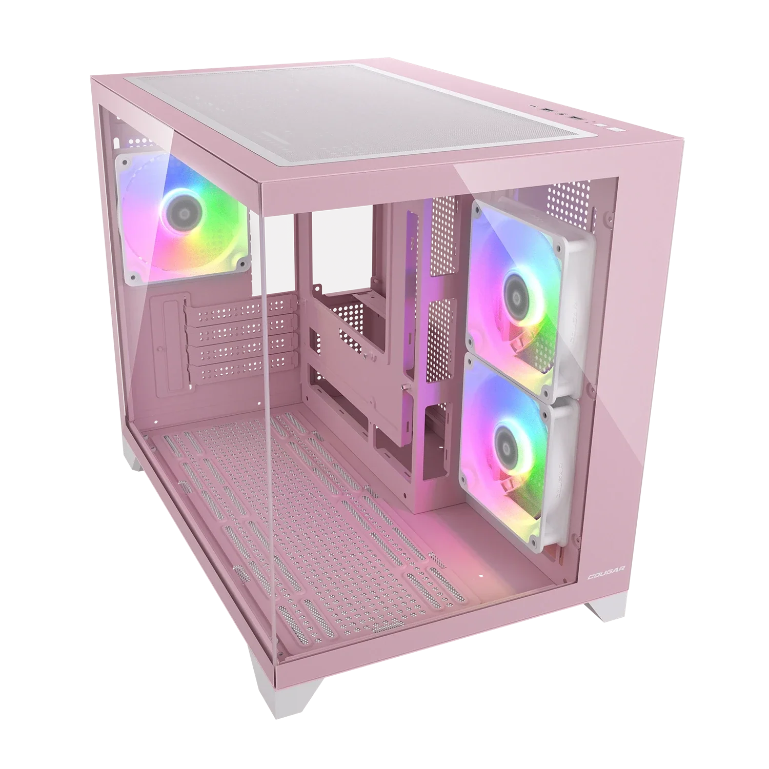 Cougar FV150 mini RGB Pink Mini Tower Cabinet