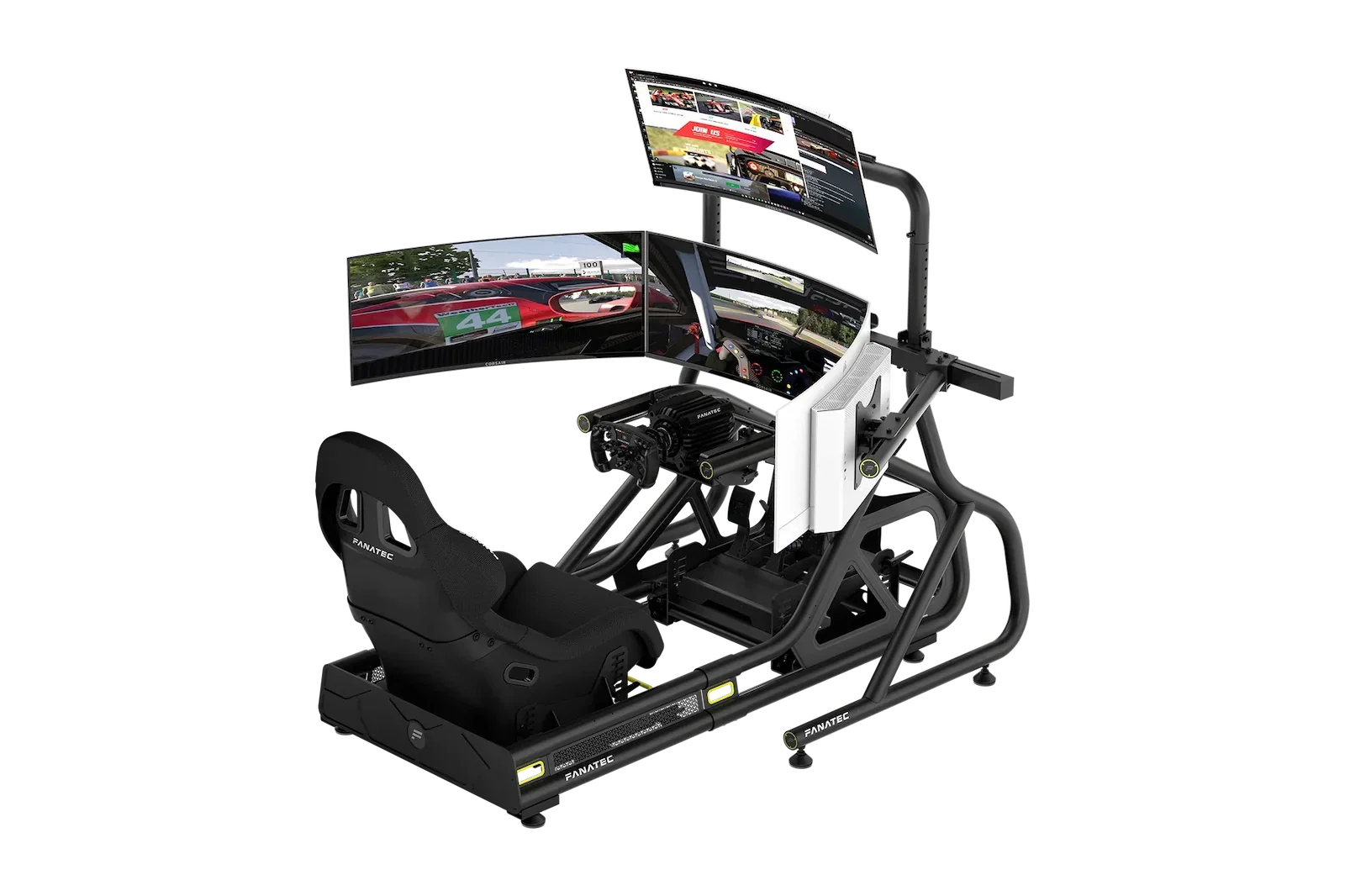 Fanatec ClubSport Cockpit Monitor Stand Triple Monitor Expansion Kit, CRD-9060003-WW (Black)