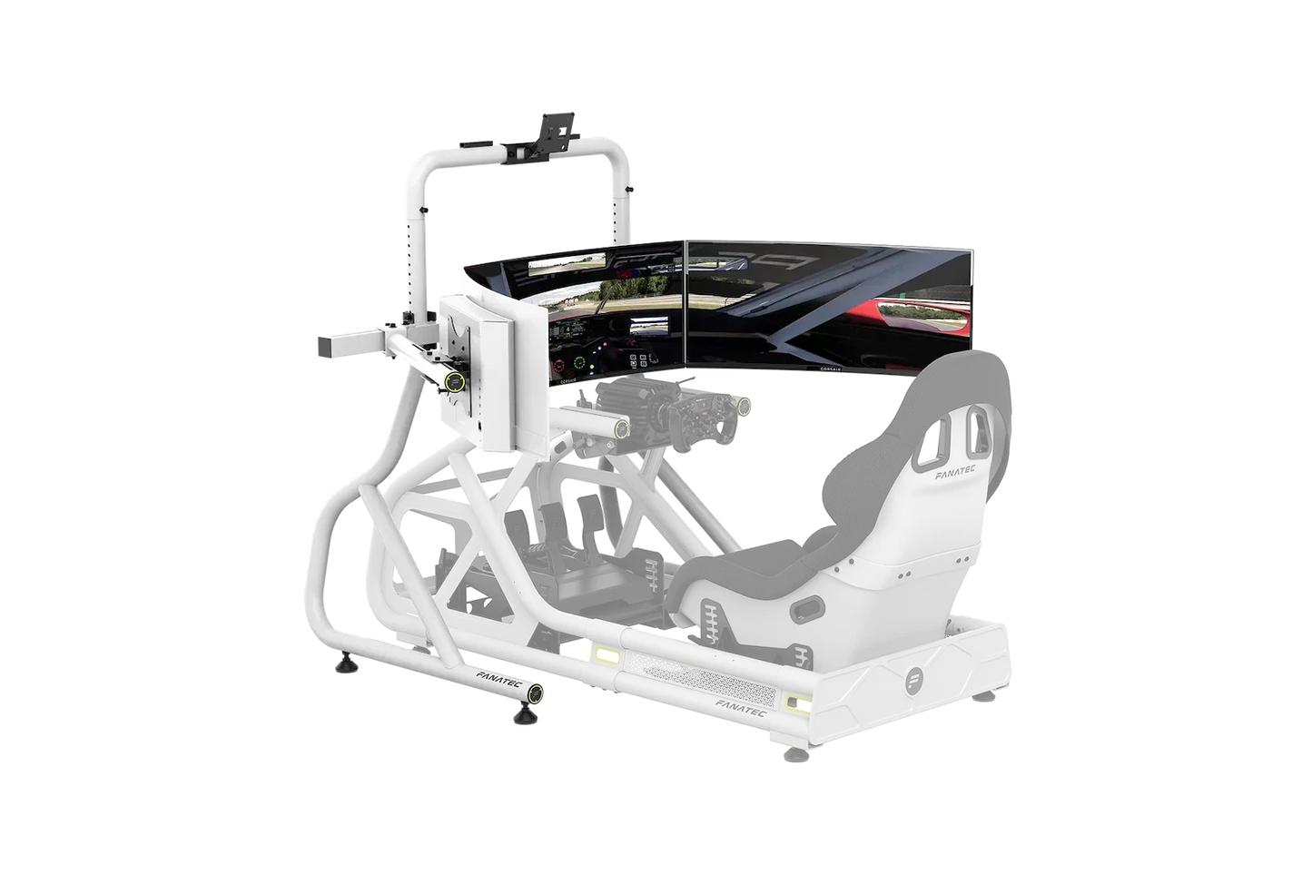 Fanatec ClubSport Cockpit Monitor Stand Triple Monitor Expansion Kit, CRD-9060004-WW (White)