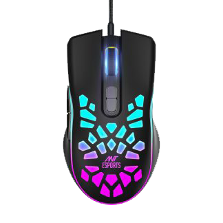 ANT ESPORTS GM80 WIRED OPTICAL GAMING MOUSE - BLACK