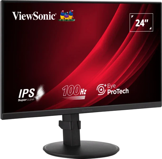VIEWSONIC VA2408-HDJ 24" 100HZ 1080P FHD SUPERCLEAR IPS PANEL ANTI-GLARE MONITOR