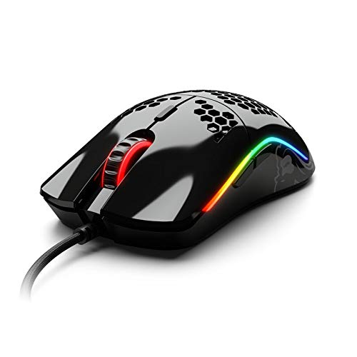 GLORIOUS Model O Wired Ambidextrous Gaming Mouse ( 12000DPI / 6 Macro Buttons ) ( Glossy Black )