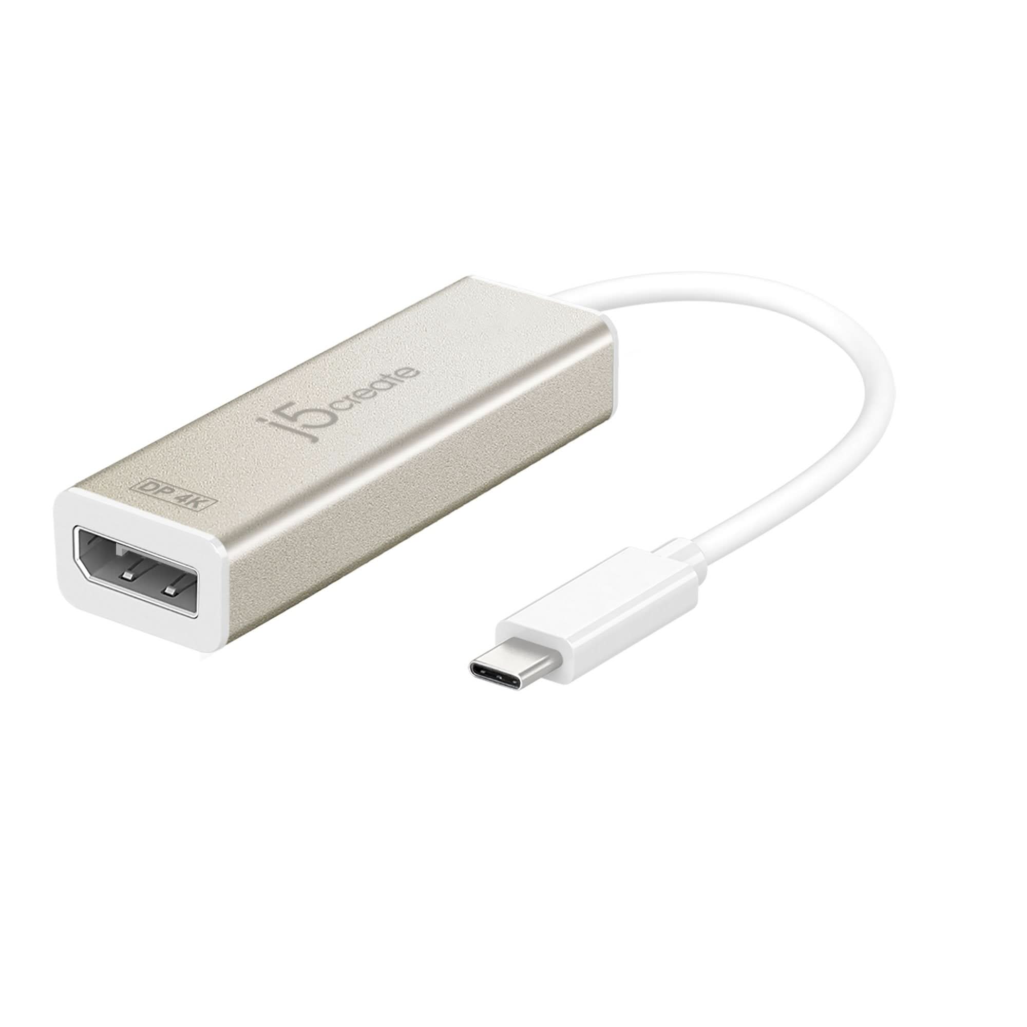 J5CREATE USB TYPE-C TO 4K DISPLAYPORT ADAPTER
