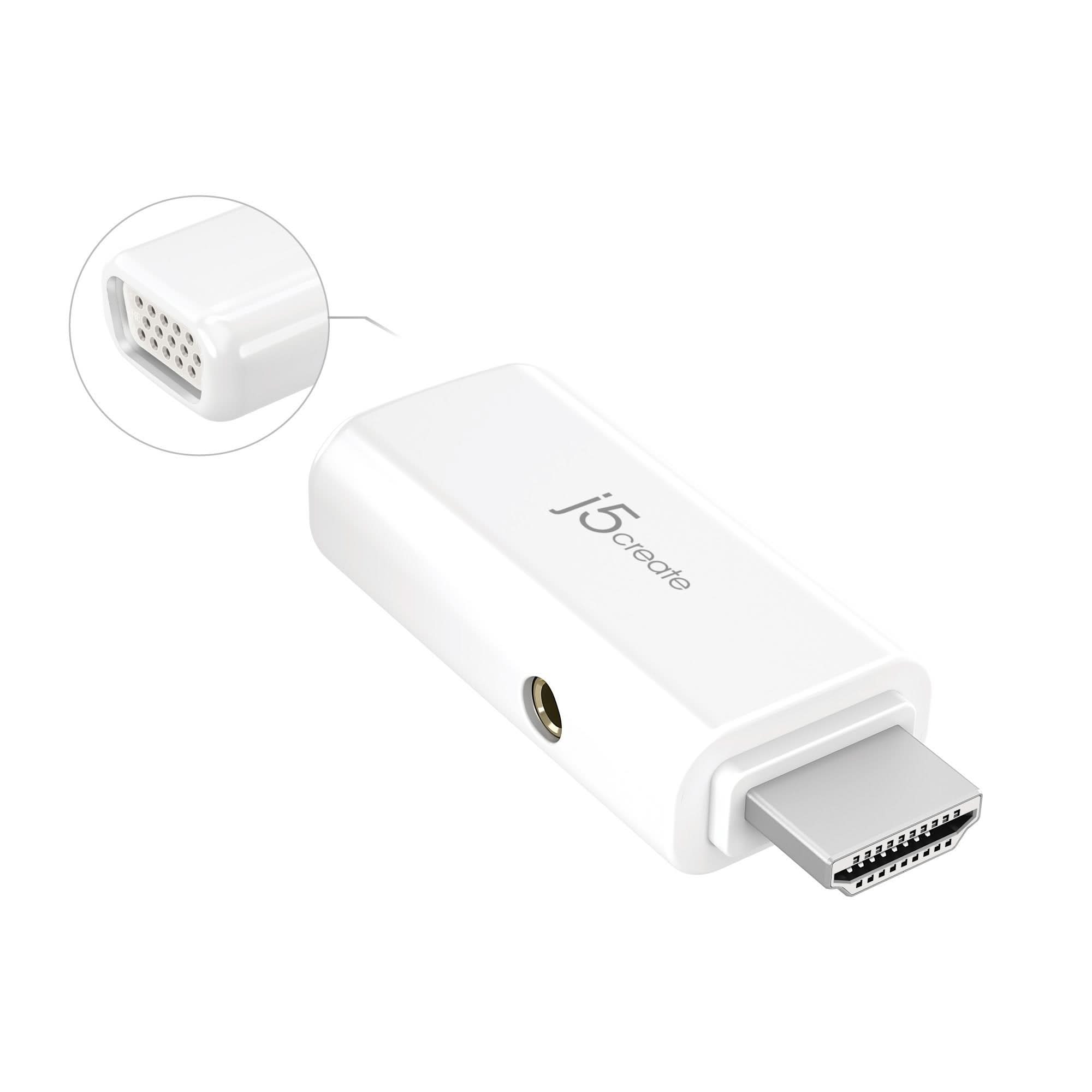 J5CREATE HDMI TO VGA VIDEO ADAPTER CONVERTER WITH AUDIO