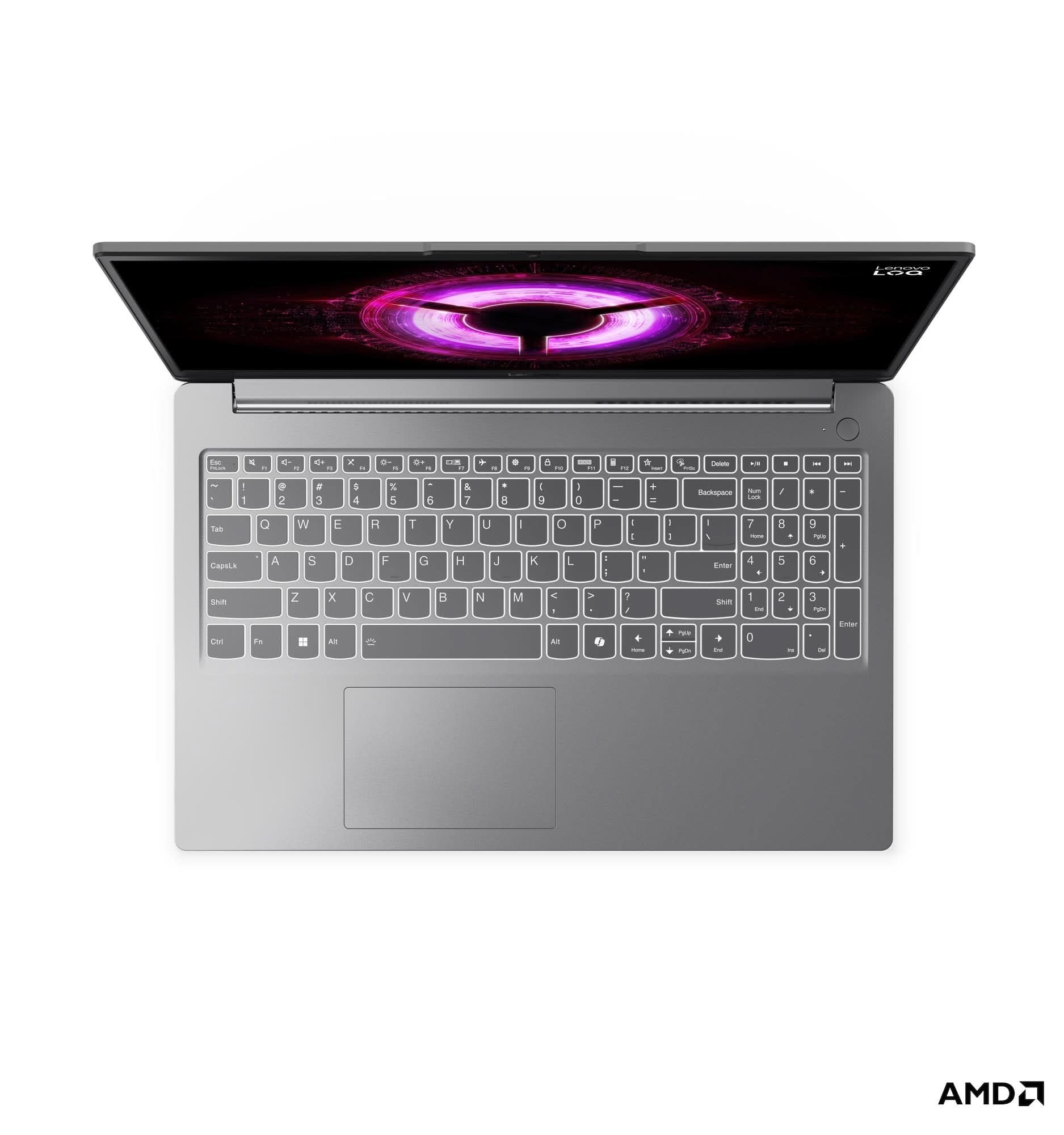 Lenovo LOQ Essential 15ARP10 AMD Ryzen 7, 16GB Ram, 512GB M.2 NVMe SSD, GeForce RTX 4050 6GB GDDR6, 15.6 Inch FHD, WIN11 Home, MS24, Luna Grey