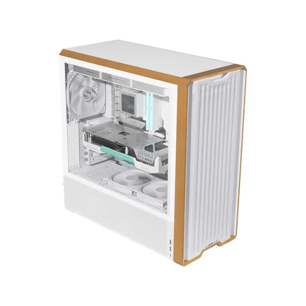 LIAN LI Lancool 217 Wood EATX Mid Tower Cabinet ( White )