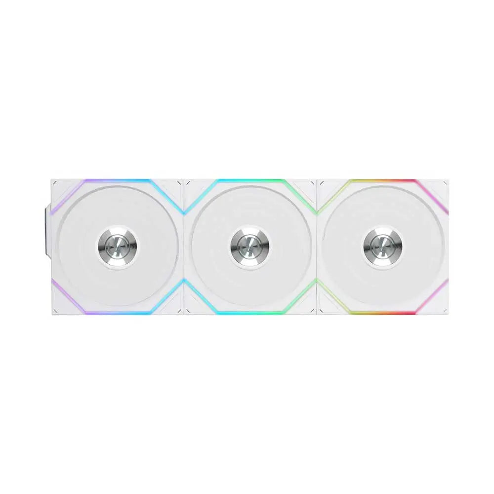 LIAN LI Uni Fan TL120 120mm Wireless ARGB Cabinet Fan (White) (Triple Pack)