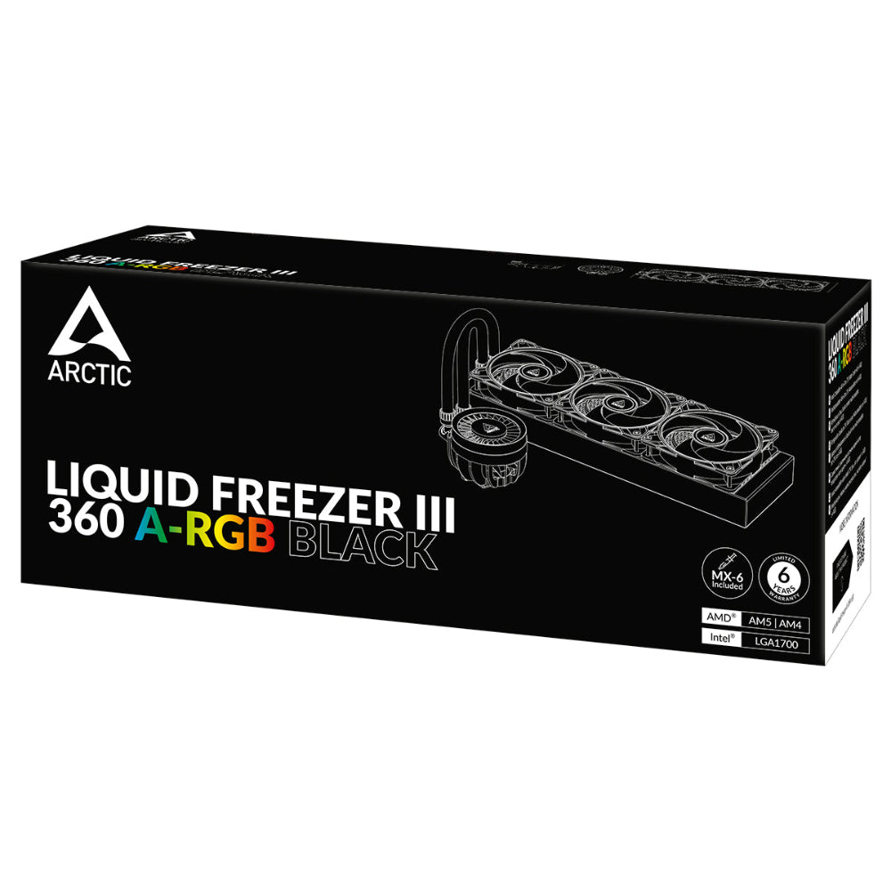 ARCTIC Liquid Freezer III 360mm ARGB CPU Liquid Cooler ( Black ) ( Liquid Freezer 3 ) - Mehta Brothers Shop